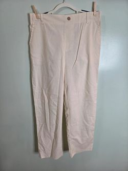 The Brand Women's Beige Elastic Waist Relaxed Fit Pants XXL