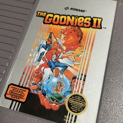 VERY RARE!! NINTENDO NES KONAMI THE GOONIES 2 II W/ BOX