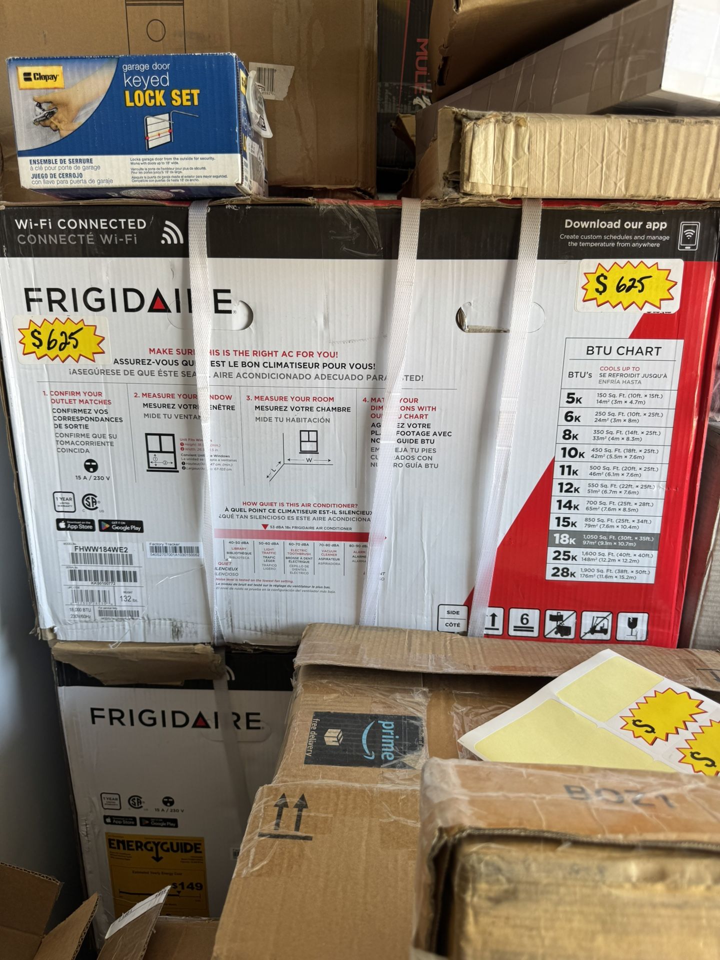 18,000 BTU 208/230-Volt Inverter Window Room Air Conditioner Cools 1050 sq. ft. Energy Star, with Wi-Fi in White