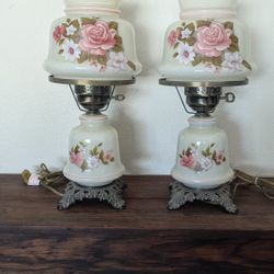 Vintage Hurricane Lamps 