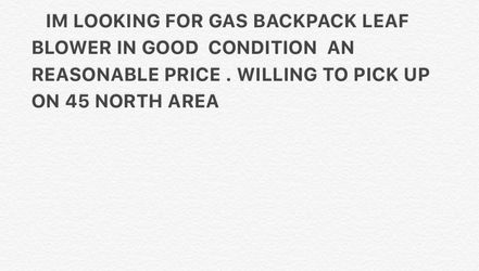 Currently Looking For Leaf Blower