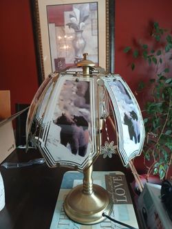 Glass picture lamps