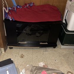 Tv Stand Has Extra Shelves.