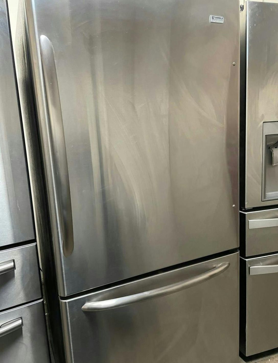 Amana Bottom Freezer Stainless Steel Fridge IceMaker