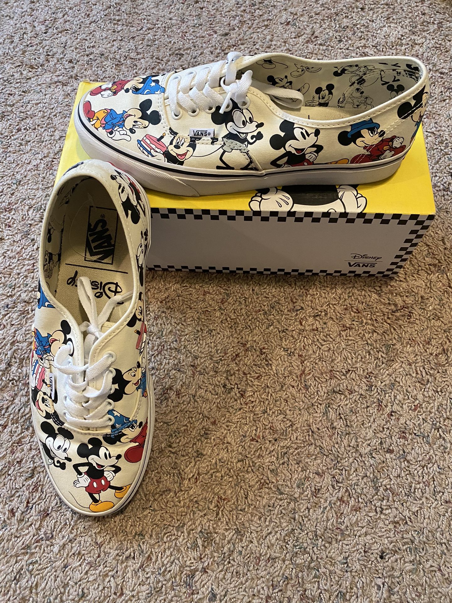 Disney Mickey Birthday Vans - 10.5
