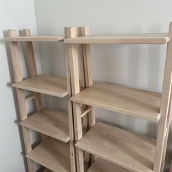 (2) IKEA VILTO Shelf units, Birch, 18 1/8x59 "