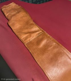 PRADA Leather Women Pants Black Size EU 40, US SIZE 4