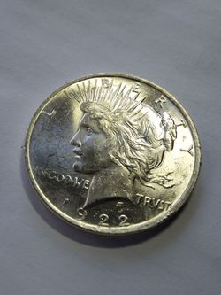 1922 BU PEACE DOLLAR