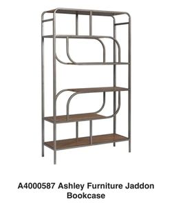 Ashley Jaddon Bookcase – Industrial Modern Style – $200