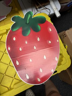 Coroplast Strawberry Shortcake Props