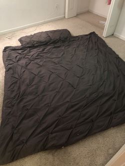 Full/Queen Pinched Pleat Comforter Set - Threshold (Target)