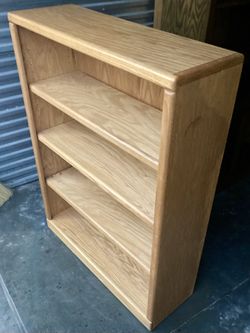 3’ x 4’ Oak Bookcase Storage Display Shelf by Thornwood