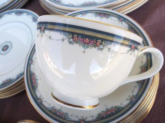 Two 5 Piece Place Sets  H5121 ROYAL DOULTON CHINA ALBANY PATTERN.English bone china. Production Dates: 1986