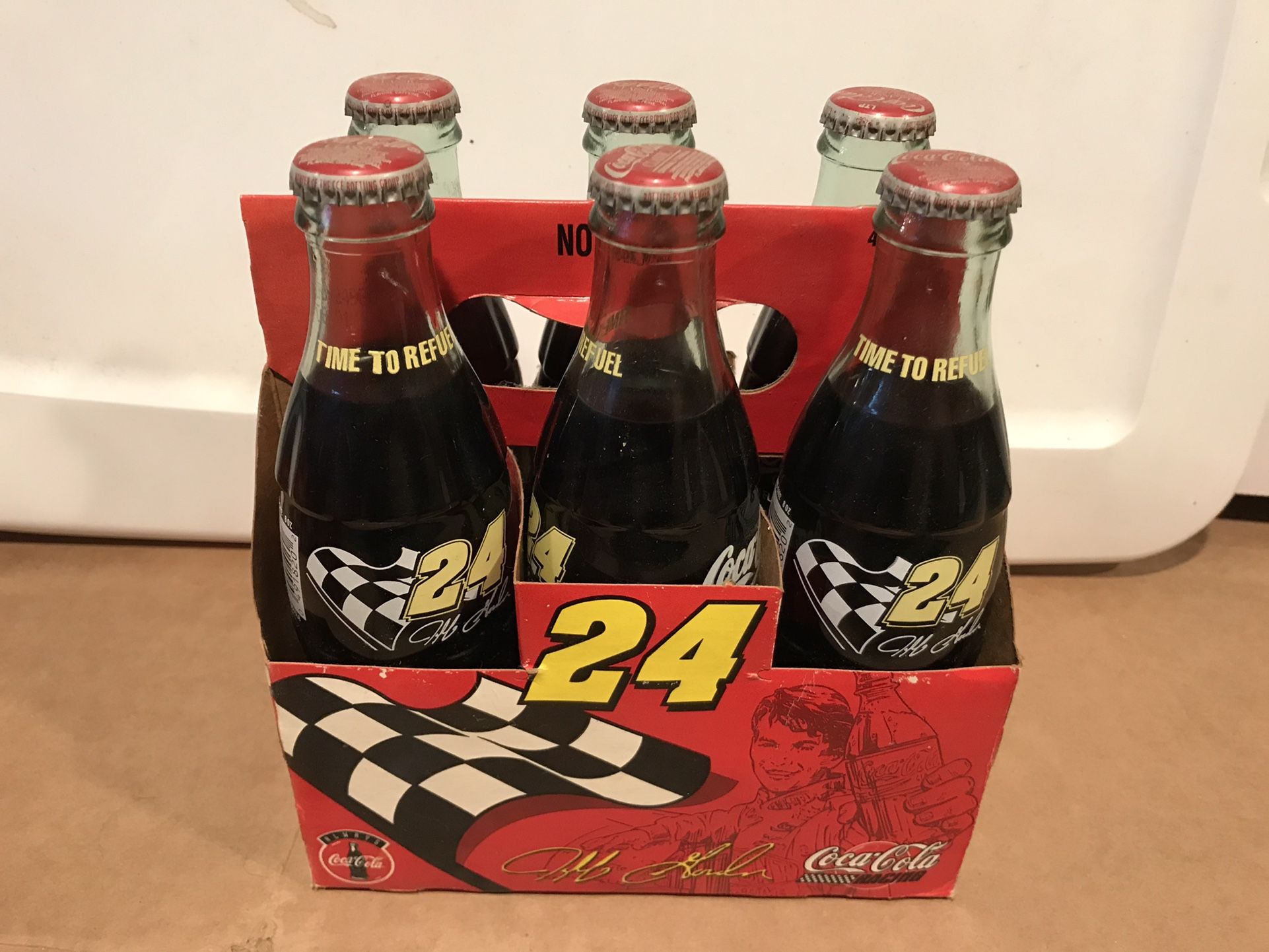 NASCAR collectible Coke Bottles