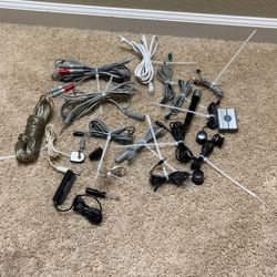 Lot of mix cable adapter and mic what see in the pic you get