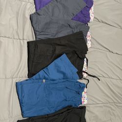 Small Scrub Pants Petite Koi Brand $50