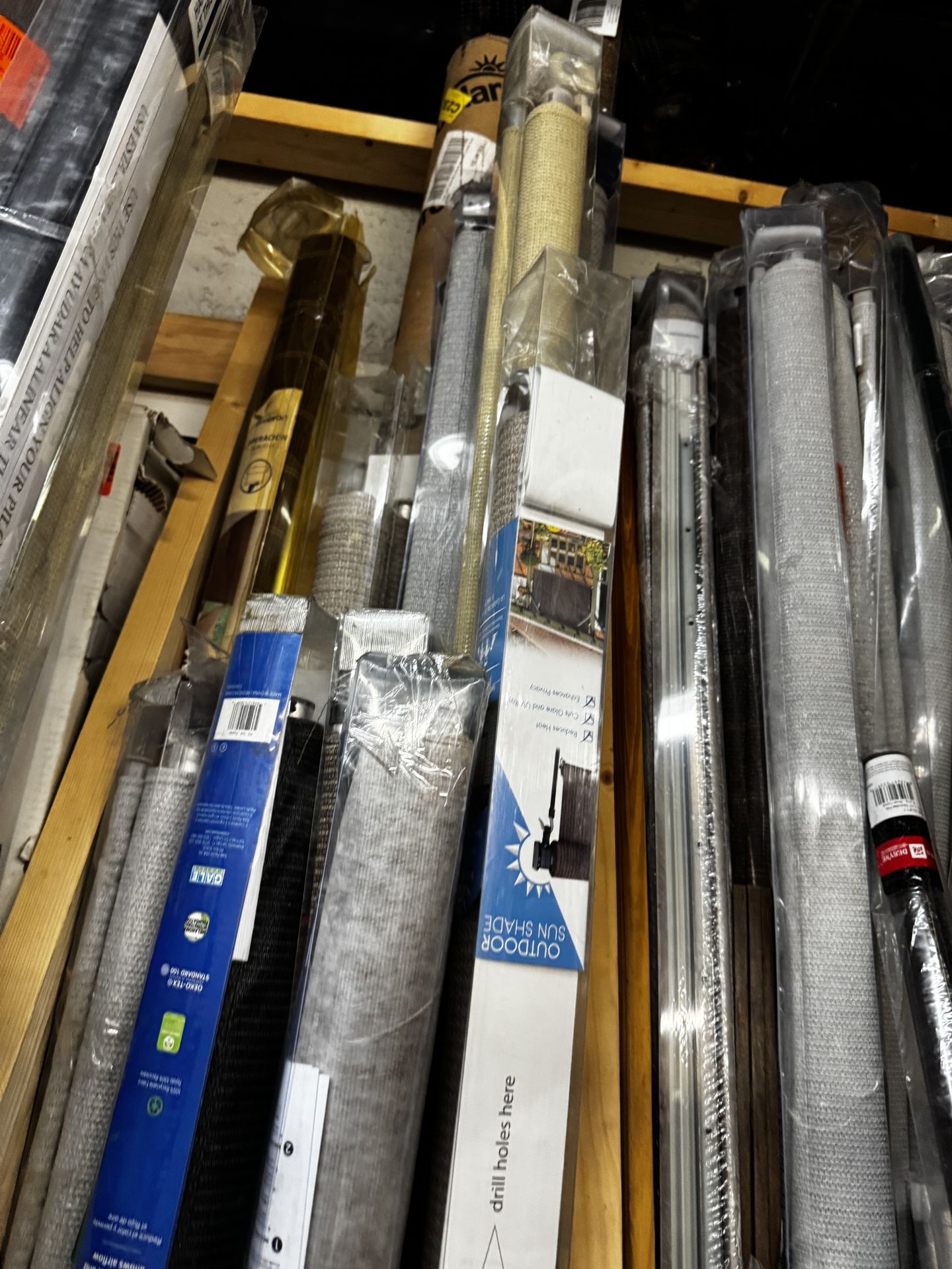15 Outdoor Roller Shades / Sold As Is/ $150/ Some Might Be Missing Hardware