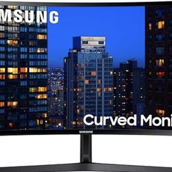 SAMSUNG 27" CF39 Series FHD 1080p Curved Computer Monitor, Ultra Slim Design, AMD FreeSync, 4ms response, HDMI, DisplayPort, VESA Compatible, Wide Vie