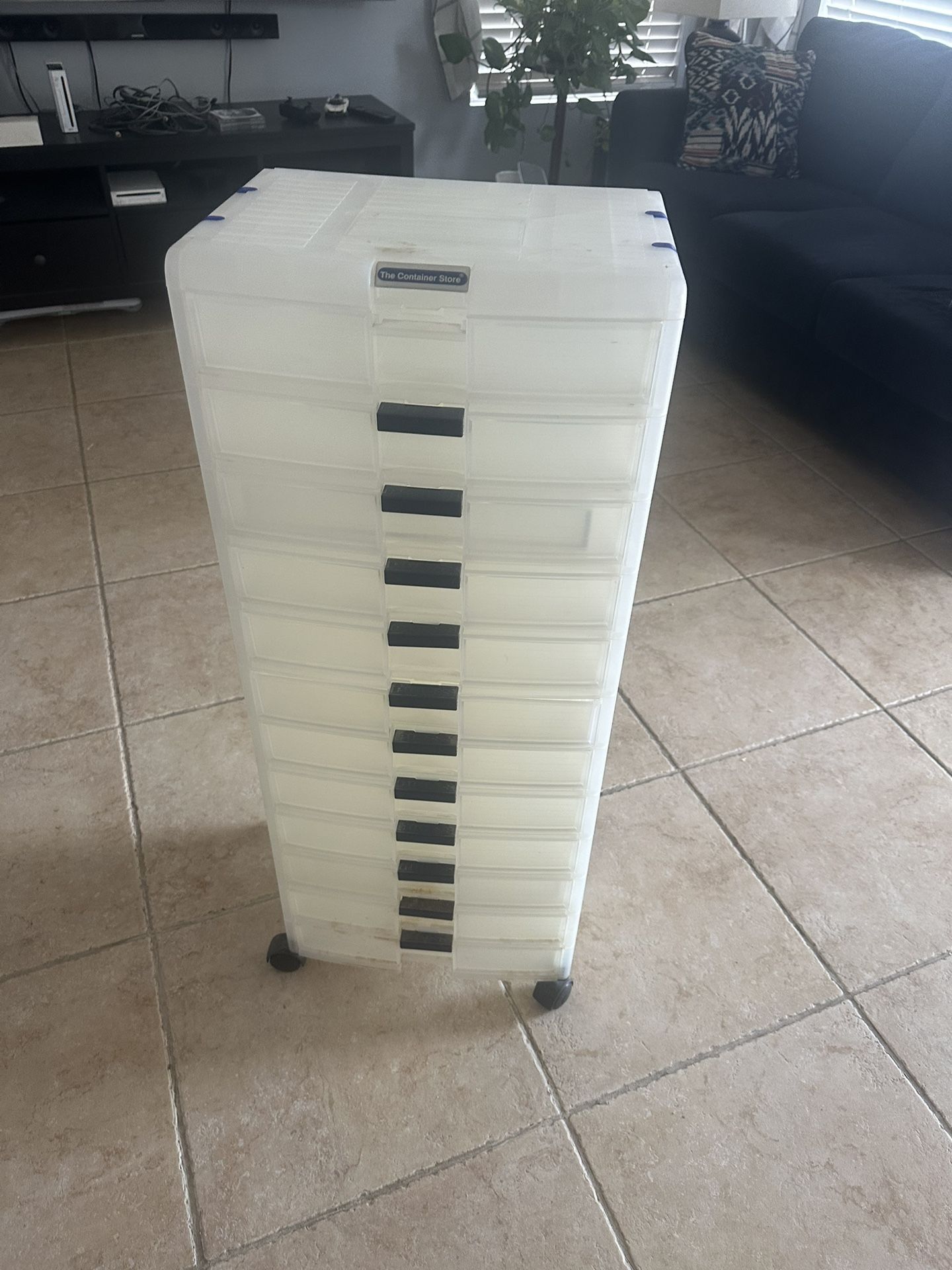 12 drawer plastic filing crafting cabinet