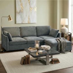 Sectional gray couch - L shape
