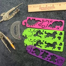 Rulers, Protractors & Compass 