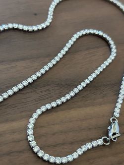 White Gold Micro-Tennis Chain GLD 20”