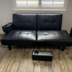 Folding futon couch