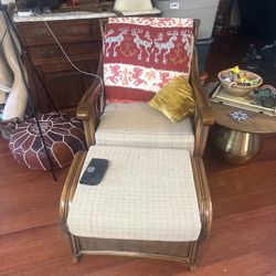 Chair And Ottoman Sold Together 