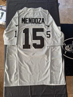 LAS VEGAS RAIDERS FERNANDO MENDOZA STITCHED JERSEY SMALL UP TO 6XL GREY, BLACK, OR WHITE