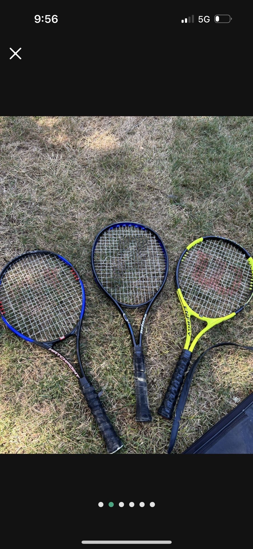 LOW PRICE MOVING- 3 ADULT TENNIS RACKETS