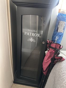 Patron Tequila Wood Lock Case