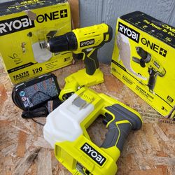Ryobi 18v cordless three tools set 