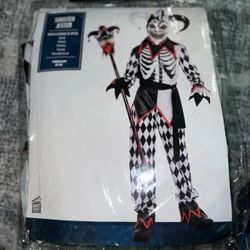 Sinister Jester Boys Halloween Costume; Size 8-10