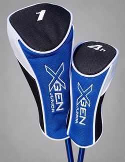 X-Gen Junior Golf Clubs – Driver & Hybrid Set – Graphite Shafts + Headcovers