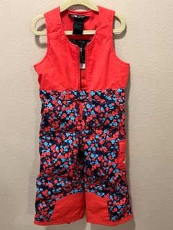 The North Face girls snow bibs size 2T-4T