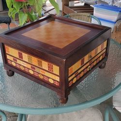 Chess And Backgammon Set Table With Drawers 
