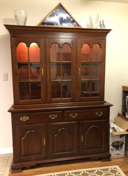 China Hutch 2 piece Colony House Solid Cherry