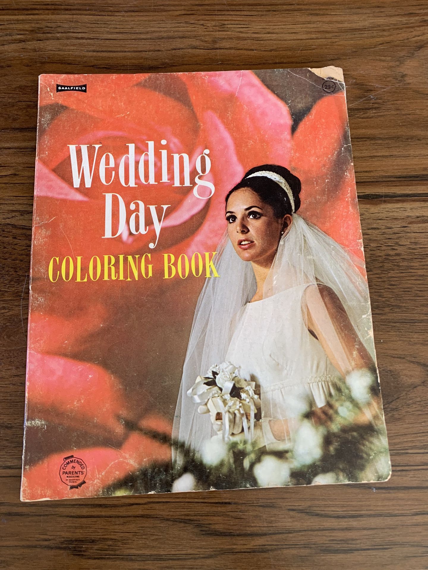 Vintage Saalfield Wedding Day Coloring and Cut Out Book