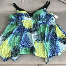 plus size swim bikini top tankini womens size 5X 34W 