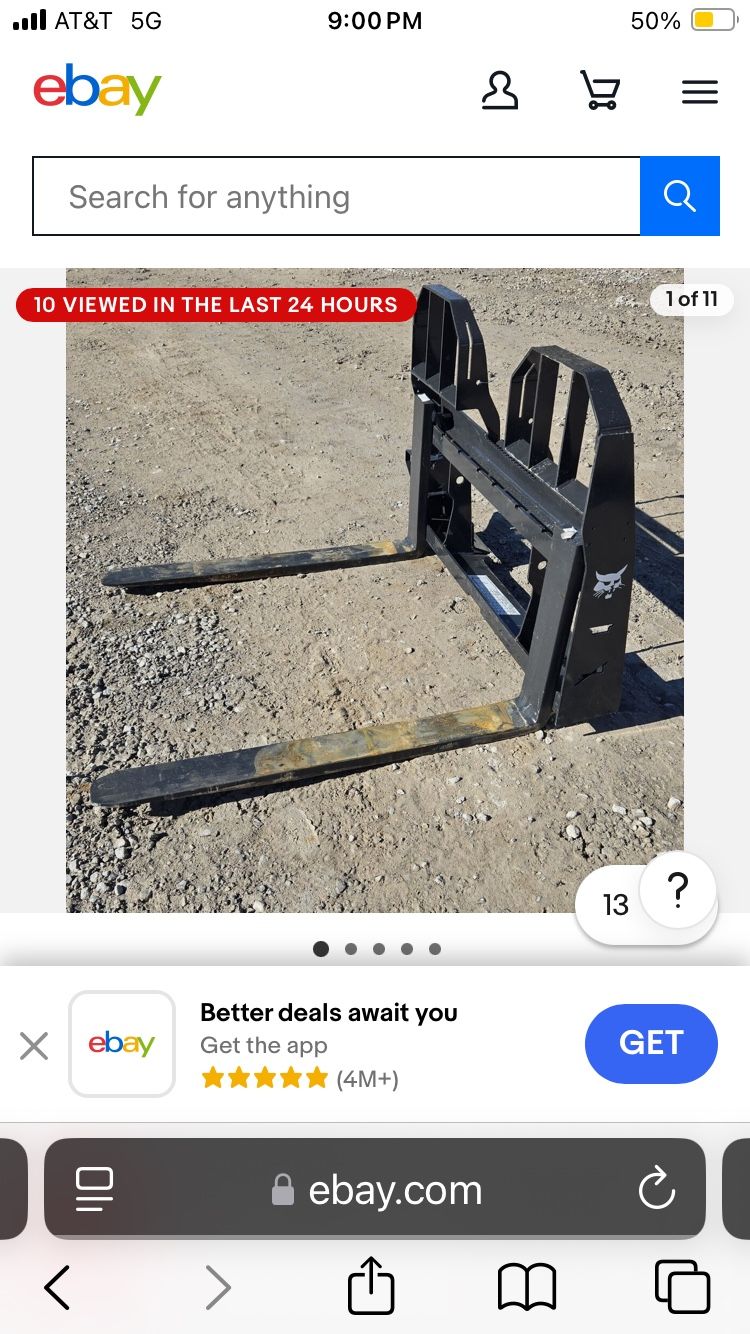 Skid Steer Bobcat Forks