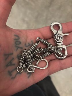 Vintage Chrome Hearts Celtic / Barrel wallet chain
