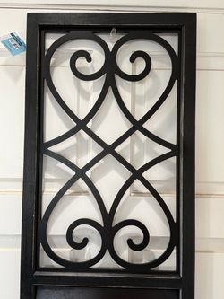 Brand New Hobby Lobby Black Window Pane Shutter Wall Decor (39" x 16")".
