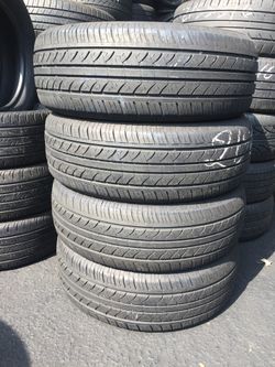 215/60/17 travelstar set of used tires in great condition 85% tread 225$ for 4 . Installation balance and alignment available. Please call 973-997-3