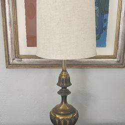MidCentury Tall Stiffel Brass Table Lamp