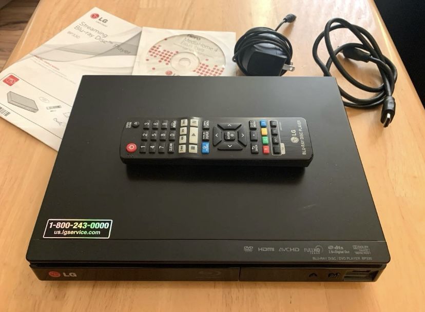 LG Blu-Ray Player w/Remote