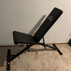 Flybird Adjustable Bench - Incline/Decline/Flat/Upright - folds up for easy storage 