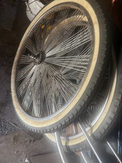 Pair of 26in fan spoke rims