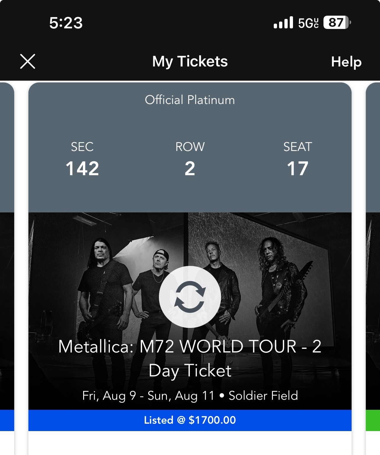 2 Day Metallica Chicago 2024 - Secure Verified