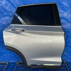 19-23 INFINITI QX50 REAR RIGHT SIDE DOOR ASSEMBLY SILVER K23 