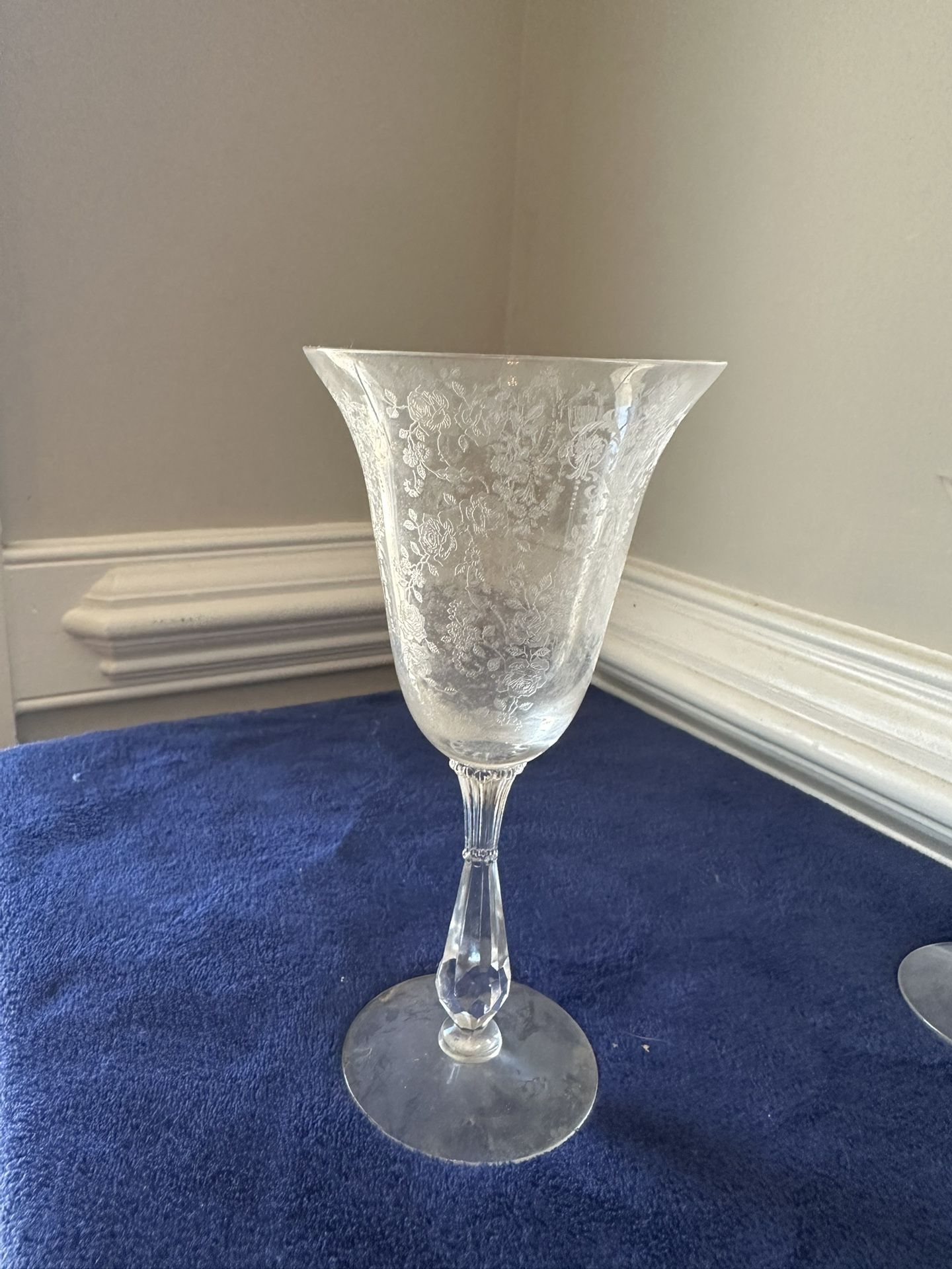 Tiffian Franciscan Cherokee Rose Water Goblet